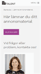 Mobile Screenshot of annons.talentum.se